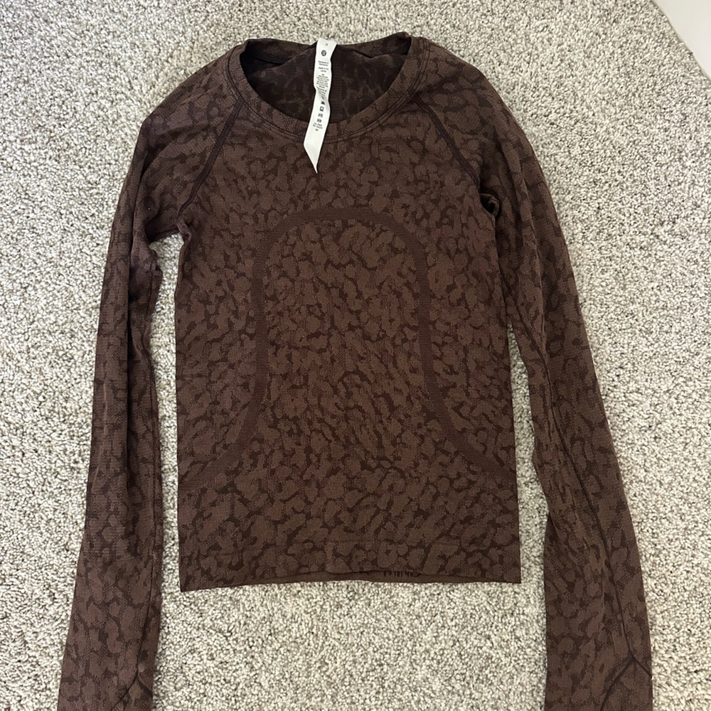 Lululemon Athletica Brown Textured Top